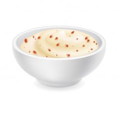 sos czosnkowy z suszonymi pomidorami